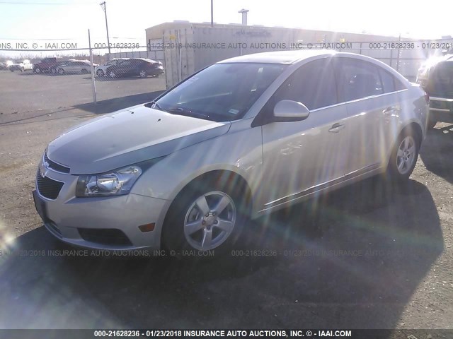 1G1PC5SB4D7175147 - 2013 CHEVROLET CRUZE LT GOLD photo 2