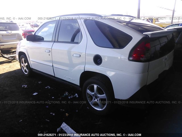 3G7DA03E83S578896 - 2003 PONTIAC AZTEK WHITE photo 3