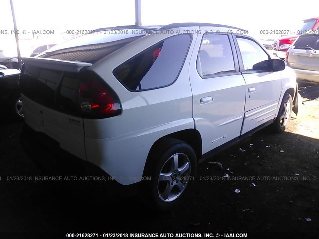 3G7DA03E83S578896 - 2003 PONTIAC AZTEK WHITE photo 4