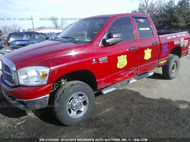 3D7KS28AX8G205611 - 2008 DODGE RAM 2500 ST/SLT RED photo 2