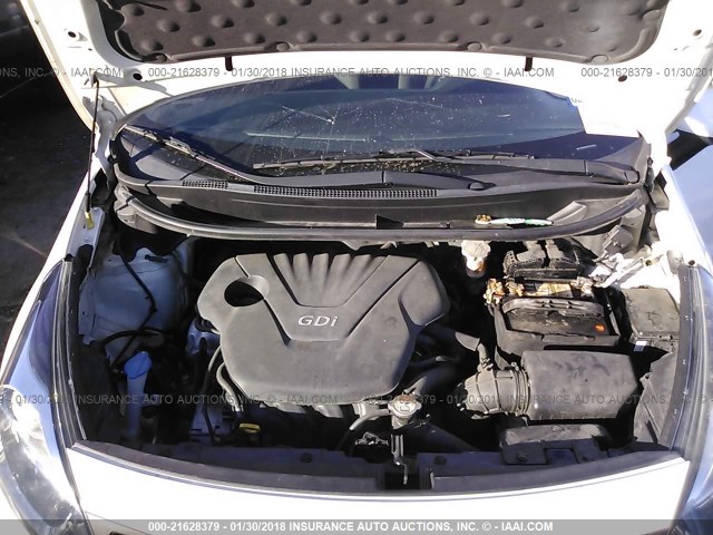 KNADM4A31E6350552 - 2014 KIA RIO LX Սպիտակ լուսանկար 10