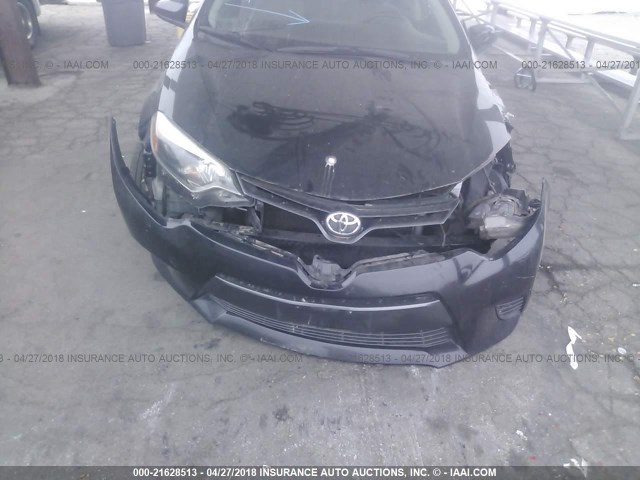 2T1BURHE9FC377507 - 2015 TOYOTA COROLLA L/LE/LE PLS/PRM/S/S PLS BLACK photo 6