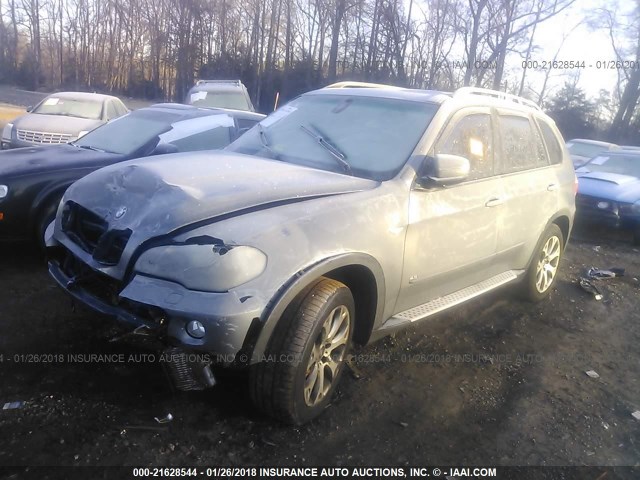 5UXFE83508L162298 - 2008 BMW X5 4.8I GRAY photo 2