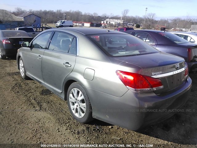 4T1BK3DB8CU447040 - 2012 TOYOTA AVALON LIMITED GREEN photo 3