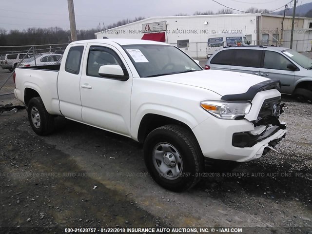 5TFRX5GN9HX076871 - 2017 TOYOTA TACOMA ACCESS CAB/SR/SR5 WHITE photo 1