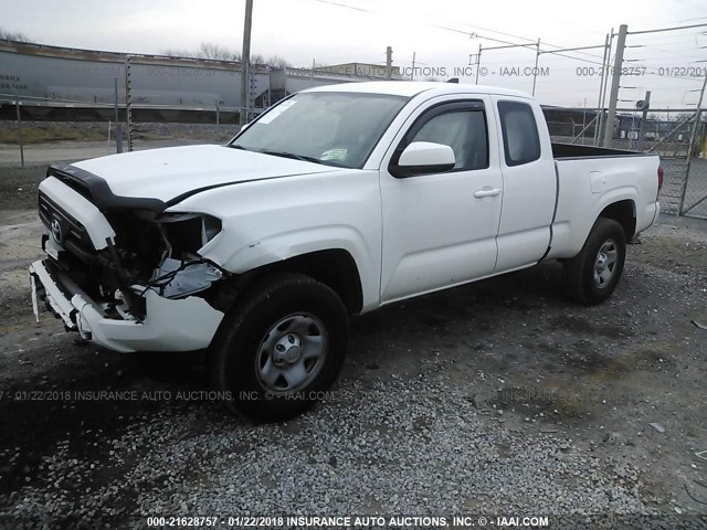 5TFRX5GN9HX076871 - 2017 TOYOTA TACOMA ACCESS CAB/SR/SR5 თეთრი ფოტო 2