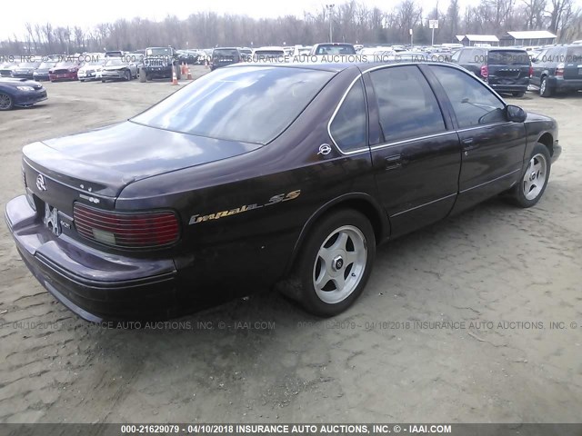 1G1BL52P3SR149971 - 1995 CHEVROLET CAPRICE / IMPALA CLASSIC/SS MAROON photo 4