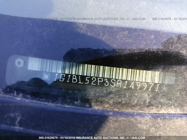 1G1BL52P3SR149971 - 1995 CHEVROLET CAPRICE / IMPALA CLASSIC/SS MAROON photo 9