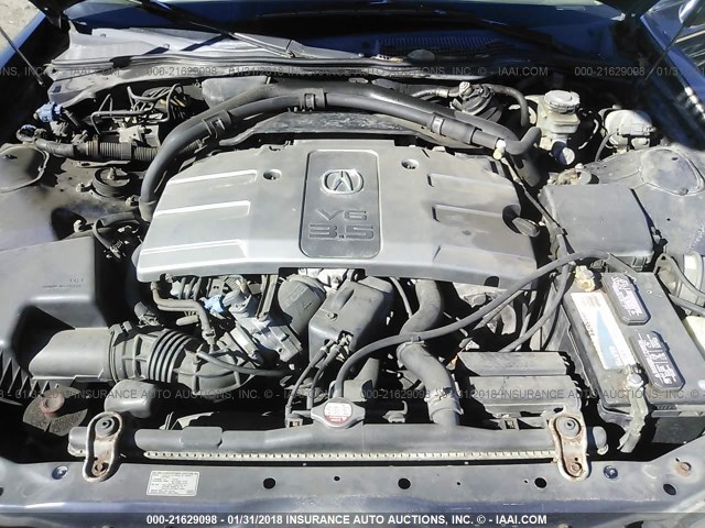 JH4KA9652YC008591 - 2000 ACURA 3.5RL BLUE photo 10