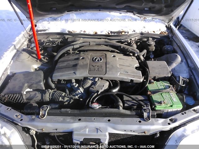 JH4KA96513C000071 - 2003 ACURA 3.5RL SILVER photo 10