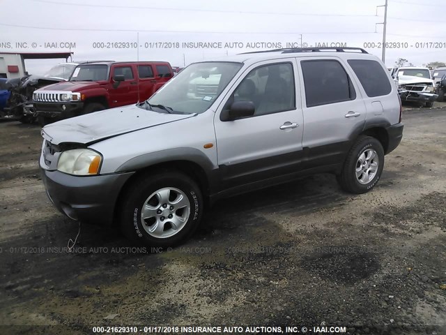 4F2CZ06173KM35075 - 2003 MAZDA TRIBUTE ES SILVER photo 2