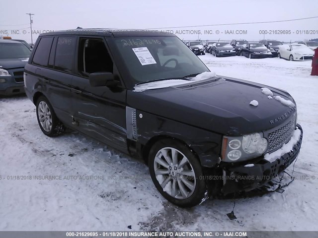 SALMF13498A285946 - 2008 LAND ROVER RANGE ROVER SUPERCHARGED BLACK photo 1
