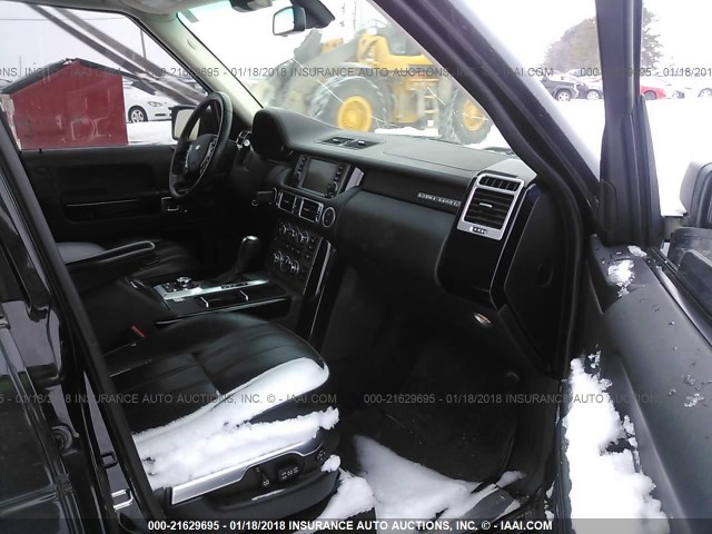 SALMF13498A285946 - 2008 LAND ROVER RANGE ROVER SUPERCHARGED BLACK photo 5