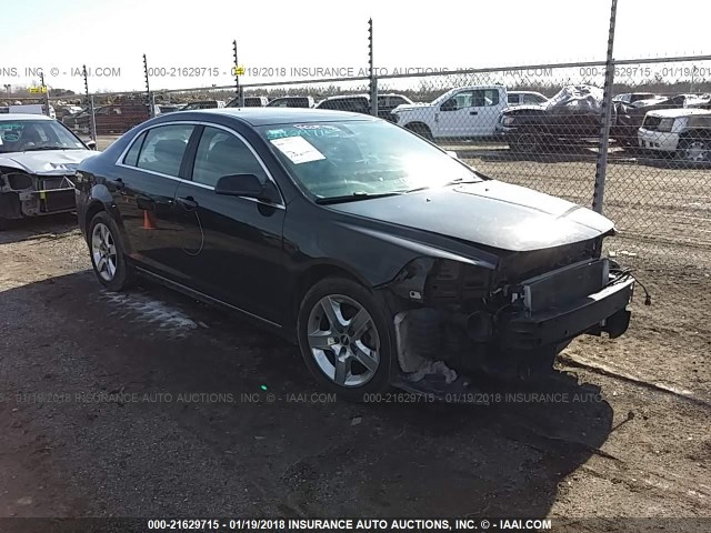 1G1ZC5EB1AF300790 - 2010 CHEVROLET MALIBU 1LT BLACK photo 1