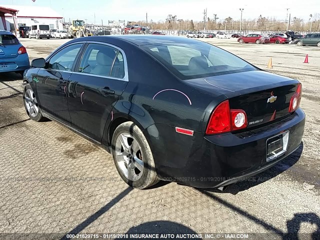 1G1ZC5EB1AF300790 - 2010 CHEVROLET MALIBU 1LT BLACK photo 3