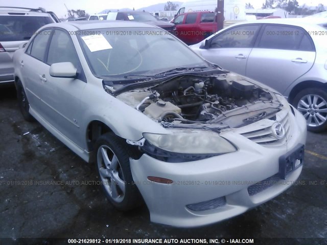 1YVHP80D855M16088 - 2005 MAZDA 6 S TAN photo 1