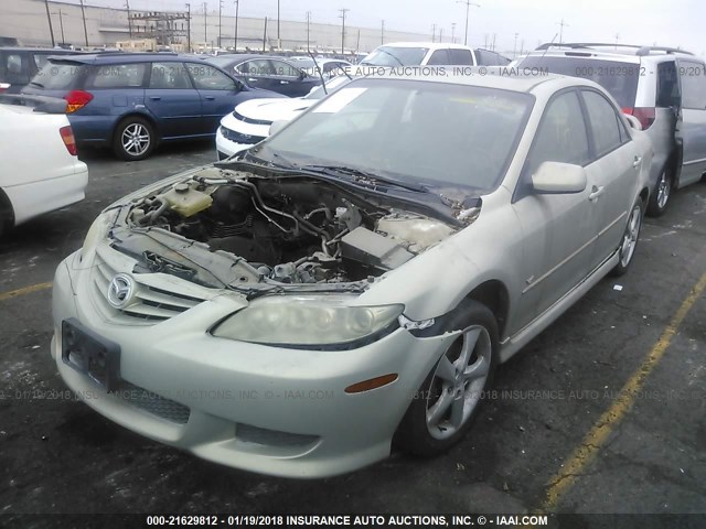 1YVHP80D855M16088 - 2005 MAZDA 6 S TAN photo 2