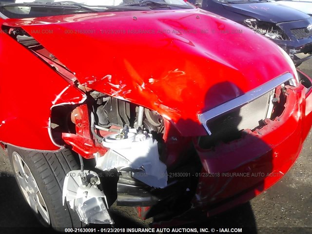 KL1TD5DE0BB134879 - 2011 CHEVROLET AVEO LS/LT 红色 照片 6