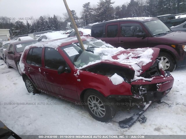 9BWGL61J144000268 - 2004 VOLKSWAGEN GOLF GLS RED photo 1