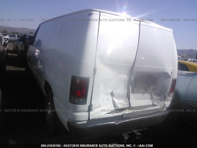 1FTNE2EWXCDA58050 - 2012 FORD ECONOLINE E250 VAN WHITE photo 3