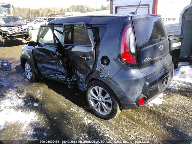 KNDJP3A5XG7292513 - 2016 KIA SOUL + GRAY photo 3