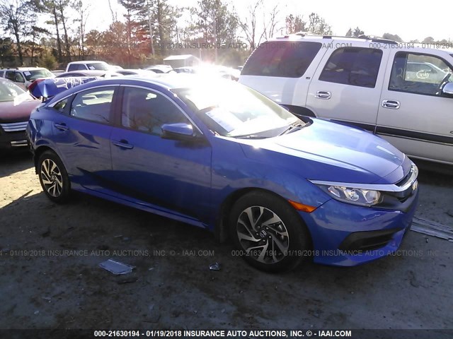 19XFC2F79HE060671 - 2017 HONDA CIVIC EX BLUE photo 1