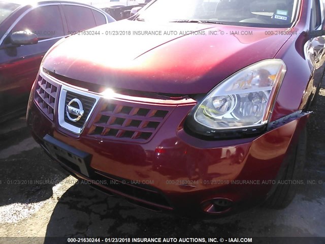 JN8AS58V69W166601 - 2009 NISSAN ROGUE S/SL RED photo 6