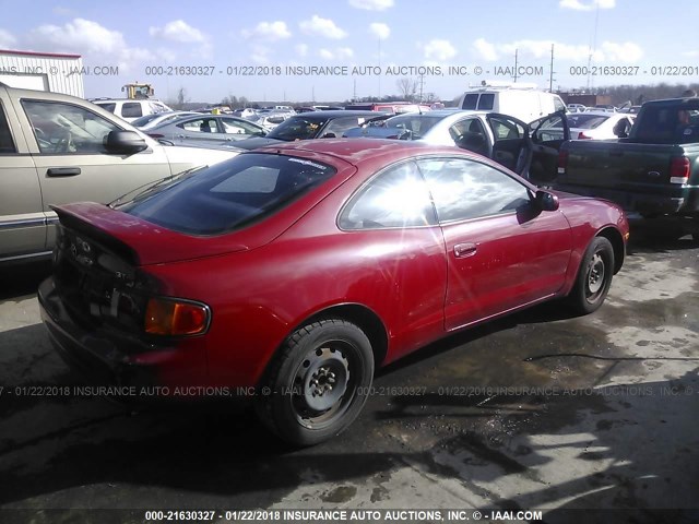 JT2ST07N0S0016759 - 1995 TOYOTA CELICA GT RED photo 4