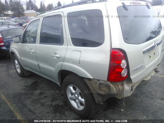 4F2YZ92Z25KM39334 - 2005 MAZDA TRIBUTE I SILVER photo 3