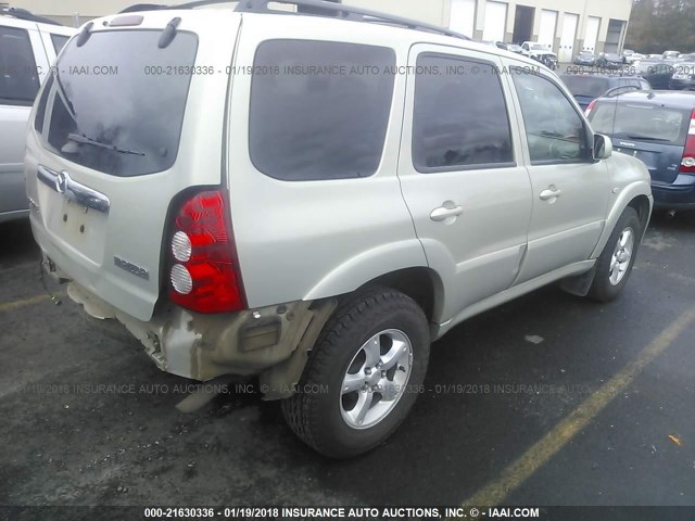 4F2YZ92Z25KM39334 - 2005 MAZDA TRIBUTE I SILVER photo 4