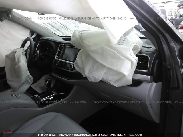 5TDJKRFH4FS137836 - 2015 TOYOTA HIGHLANDER XLE Մոխրագույն լուսանկար 5