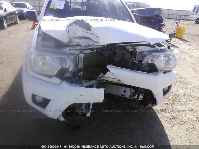5TFLU4EN0DX059429 - 2013 TOYOTA TACOMA DOUBLE CAB თეთრი ფოტო 6