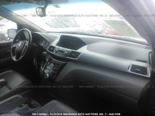 5FNRL5H6XCB036689 - 2012 HONDA ODYSSEY EXL ვერცხლისფერი ფოტო 5