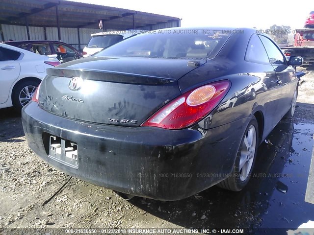 4T1CA30P94U005099 - 2004 TOYOTA CAMRY SOLARA SE/SLE BLACK photo 4