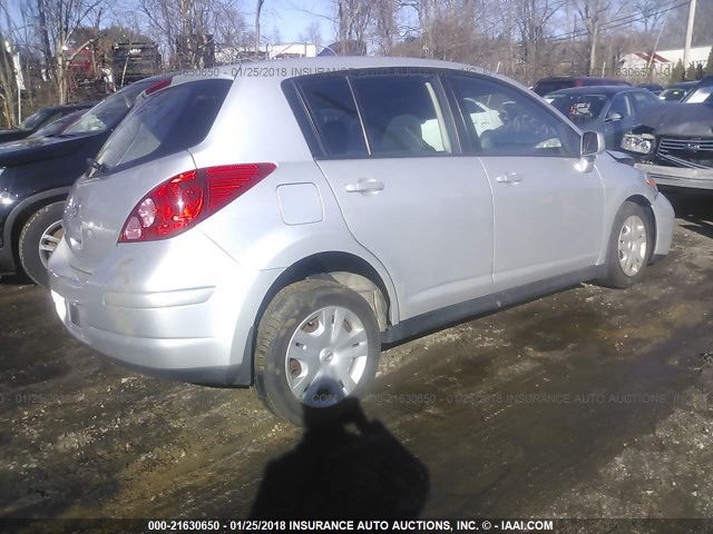 3N1BC1CP6AL425695 - 2010 NISSAN VERSA S/SL SILVER photo 4