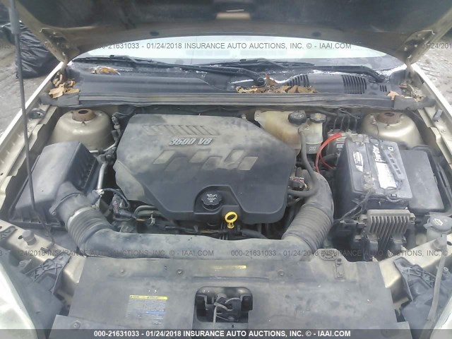 1G1ZS58N68F108333 - 2008 CHEVROLET MALIBU LS GOLD photo 10