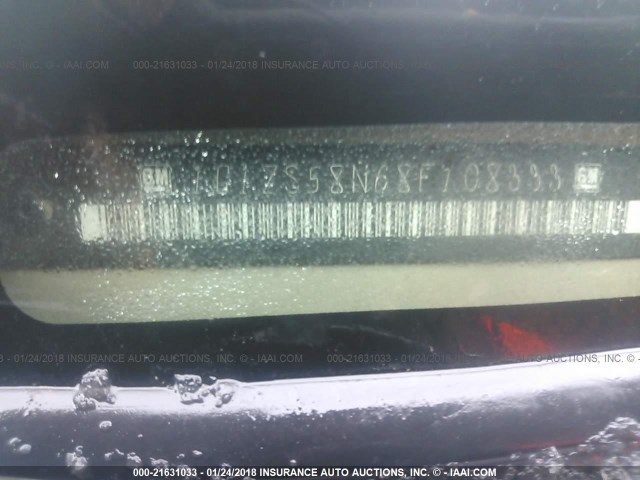 1G1ZS58N68F108333 - 2008 CHEVROLET MALIBU LS GOLD photo 9