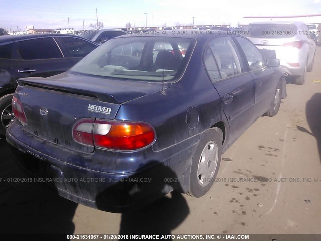 1G1NE52J616181140 - 2001 CHEVROLET MALIBU LS 蓝色 照片 4