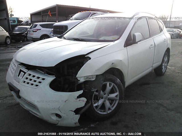 JN8AS58T98W003437 - 2008 NISSAN ROGUE S/SL WHITE photo 2