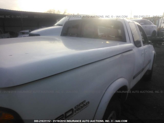 5TBBT441X3S375009 - 2003 TOYOTA TUNDRA ACCESS CAB SR5 WHITE photo 4