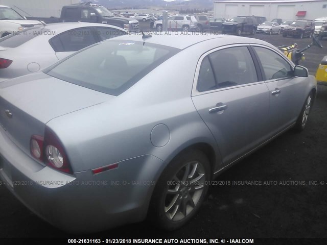 1G1ZE5EB1AF293107 - 2010 CHEVROLET MALIBU LTZ 银色 照片 4