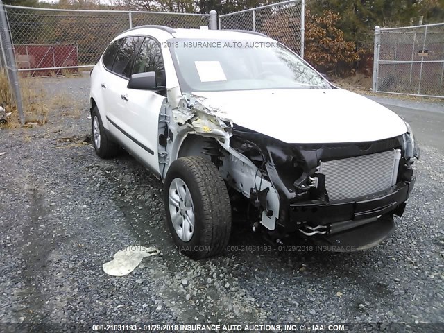 1GNKRFED9HJ336854 - 2017 CHEVROLET TRAVERSE LS WHITE photo 1