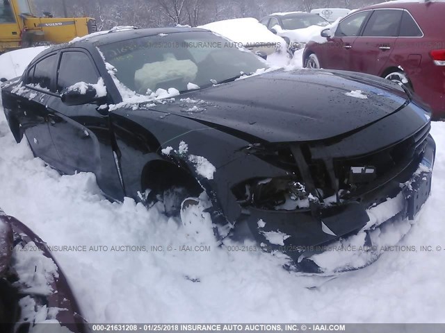 2C3CDXJG3GH247772 - 2016 DODGE CHARGER SXT BLACK photo 1