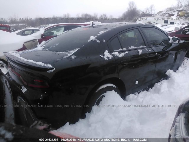 2C3CDXJG3GH247772 - 2016 DODGE CHARGER SXT BLACK photo 4