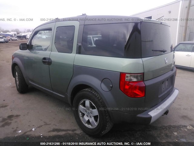 5J6YH27674L007057 - 2004 HONDA ELEMENT EX GREEN photo 3