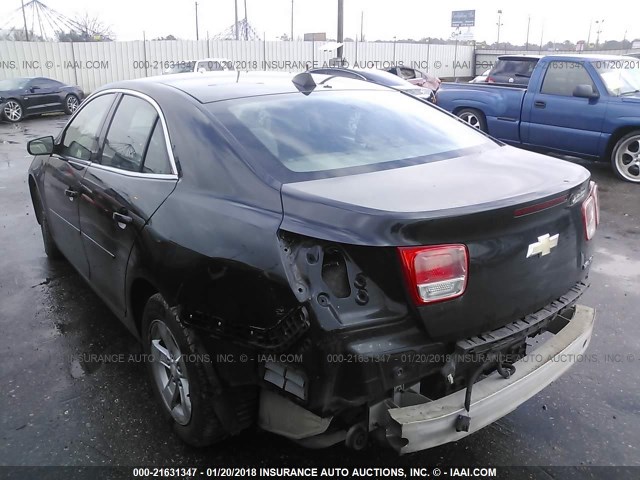 1G11B5SA2DF174889 - 2013 CHEVROLET MALIBU LS BLACK photo 3