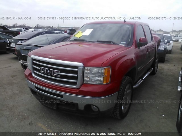 3GTP1WE01CG152120 - 2012 GMC SIERRA C1500 SLT RED photo 2