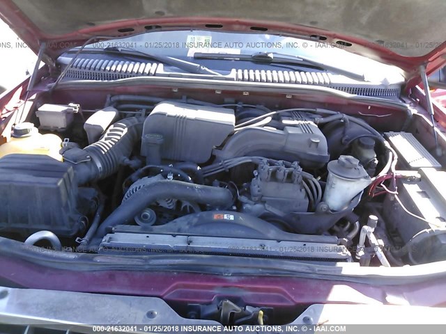 1FMZU73K23ZB42878 - 2003 FORD EXPLORER XLT/XLT SPORT/NBX BURGUNDY photo 10
