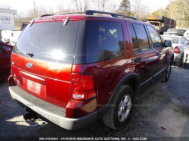 1FMZU73K23ZB42878 - 2003 FORD EXPLORER XLT/XLT SPORT/NBX BURGUNDY photo 4