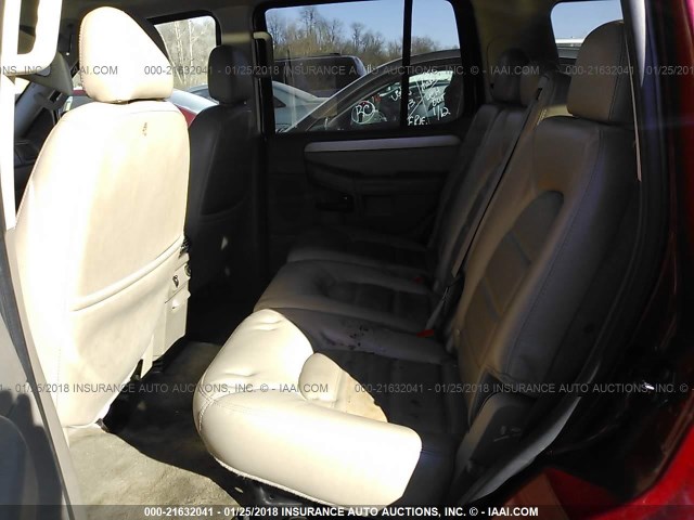 1FMZU73K23ZB42878 - 2003 FORD EXPLORER XLT/XLT SPORT/NBX BURGUNDY photo 8